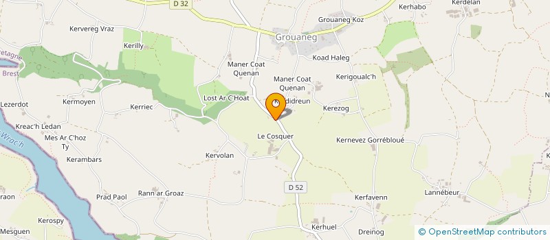 localisation de l'entreprise MONSIEUR SEBASTIEN LE SAINT  PLOUGUERNEAU