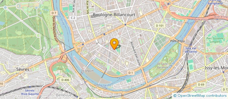 localisation de l'entreprise MONSIEUR SEBASTIEN LE SELLIER DE CHEZELLES à BOULOGNE-BILLANCOURT