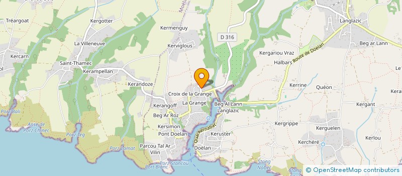 localisation de l'entreprise MONSIEUR SEBASTIEN LE THOER  CLOHARS-CARNOET