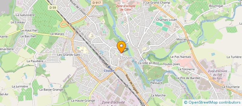 localisation de l'entreprise MONSIEUR SEBASTIEN LEBOEUF à CLISSON