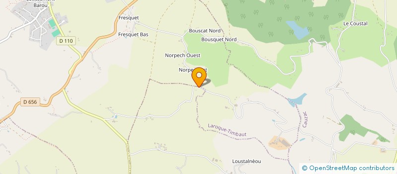 localisation de l'entreprise MONSIEUR SEBASTIEN LEBOT  HAUTEFAGE LA TOUR