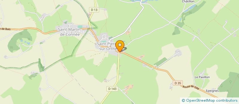 localisation de l'entreprise MONSIEUR SEBASTIEN LEBRETON  VIMARTIN-SUR-ORTHE