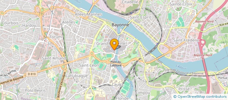 localisation de l'entreprise MONSIEUR SEBASTIEN LEBRETON  ANGLET