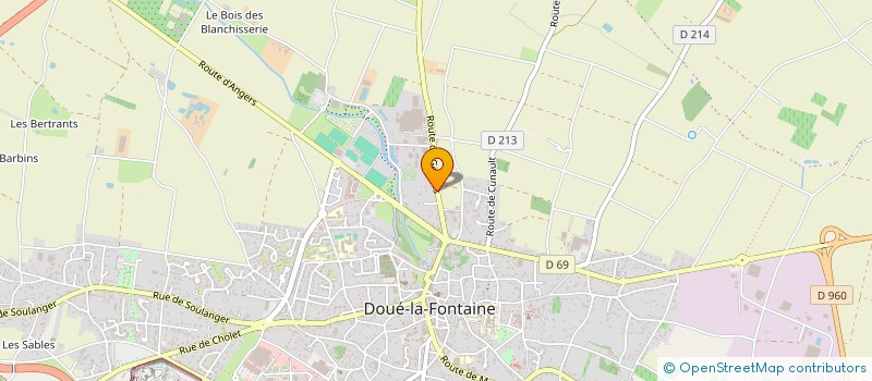 localisation de l'entreprise MONSIEUR SEBASTIEN LEBRUN  DOUE-EN-ANJOU