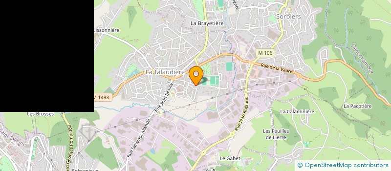 localisation de l'entreprise MONSIEUR SEBASTIEN LEBRUN à LA TALAUDIERE