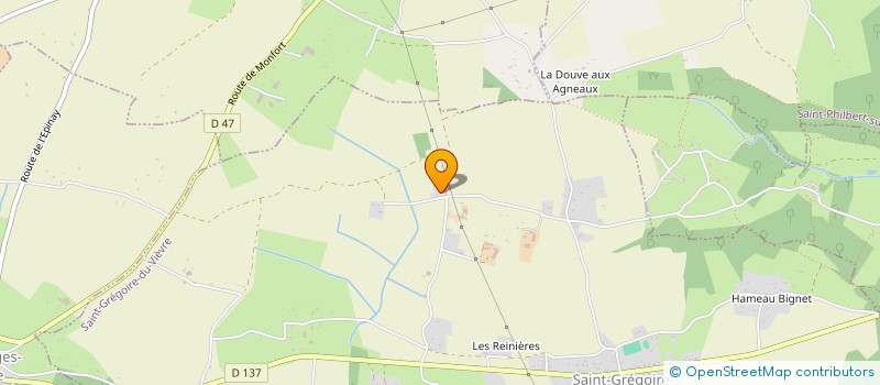 localisation de l'entreprise MONSIEUR SEBASTIEN LECAT  SAINT-GREGOIRE-DU-VIEVRE