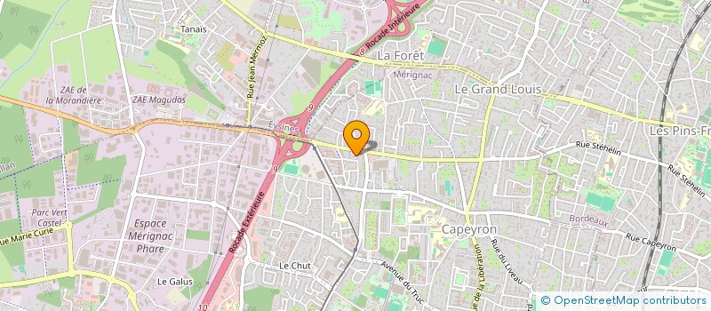 localisation de l'entreprise MONSIEUR SEBASTIEN LECHANOINE  MERIGNAC