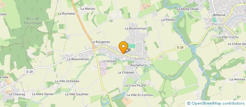 localisation de l'entreprise MONSIEUR SEBASTIEN LECLANCHER à PLESLIN-TRIGAVOU