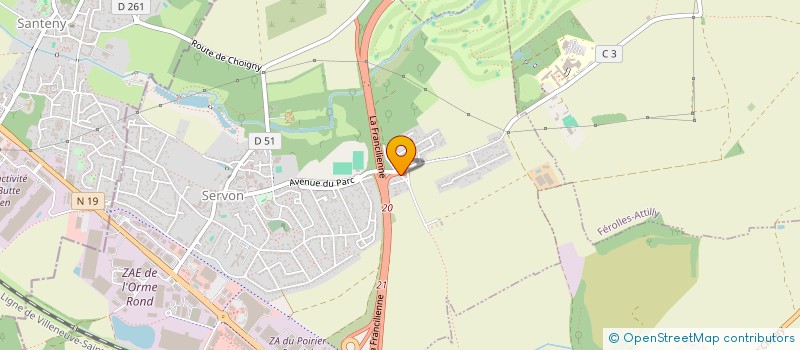 localisation de l'entreprise MONSIEUR SEBASTIEN LECOCQ  SERVON