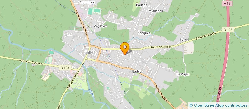 localisation de l'entreprise MONSIEUR SEBASTIEN LECOURBE  SALLES