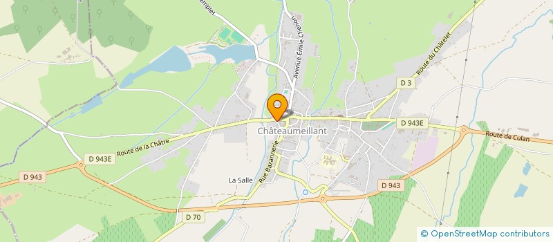 localisation de l'entreprise MONSIEUR SEBASTIEN LEDART  CHATEAUMEILLANT