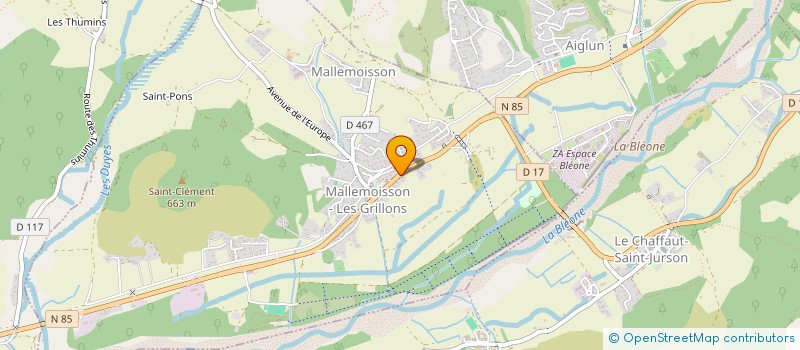 localisation de l'entreprise MONSIEUR SEBASTIEN LEDUC à MALLEMOISSON