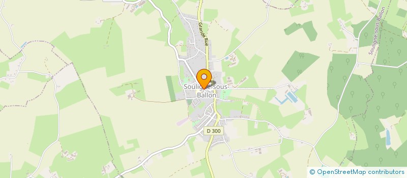 localisation de l'entreprise MONSIEUR SEBASTIEN LEFEVRE  SOULIGNE-SOUS-BALLON