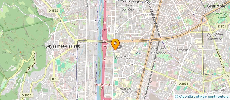 localisation de l'entreprise MONSIEUR SEBASTIEN LEFEVRE à GRENOBLE