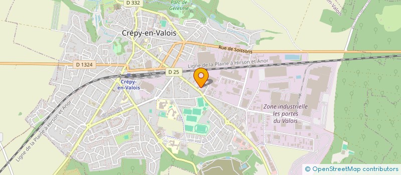localisation de l'entreprise MONSIEUR SEBASTIEN LEFEVRE  CREPY-EN-VALOIS
