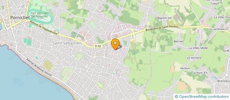 localisation de l'entreprise MONSIEUR SEBASTIEN LEFEVRE  PORNICHET