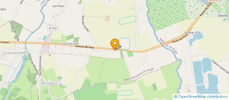 localisation de l'entreprise MONSIEUR SEBASTIEN LEFRANCOIS à MERY-BISSIERES-EN-AUGE