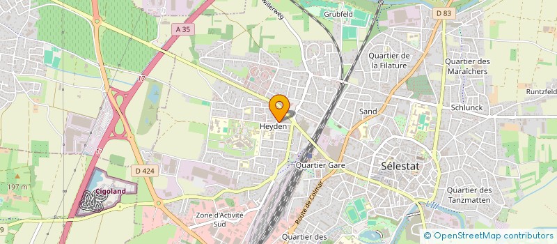 localisation de l'entreprise MONSIEUR SEBASTIEN LEGAIN à SELESTAT