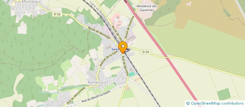 localisation de l'entreprise MONSIEUR SEBASTIEN LEGAND à ST ERME OUTRE ET RAMECOURT