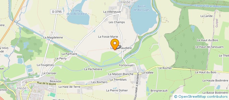 localisation de l'entreprise MONSIEUR SEBASTIEN LEGRAIN  HEDE-BAZOUGES