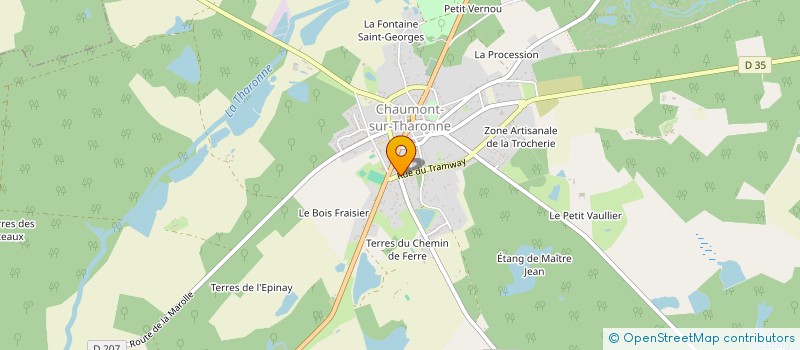 localisation de l'entreprise MONSIEUR SEBASTIEN LEGRAND  CHAUMONT-SUR-THARONNE