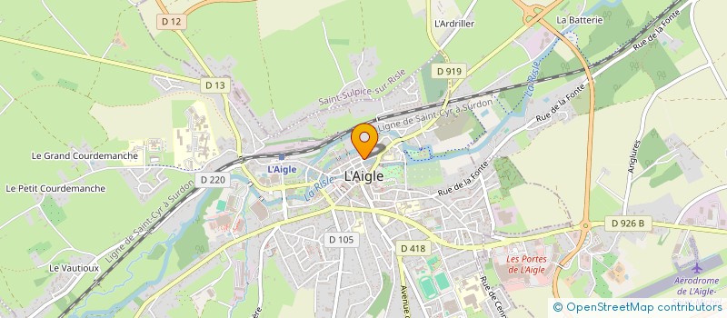 localisation de l'entreprise MONSIEUR SEBASTIEN LEJEUNE à L'AIGLE