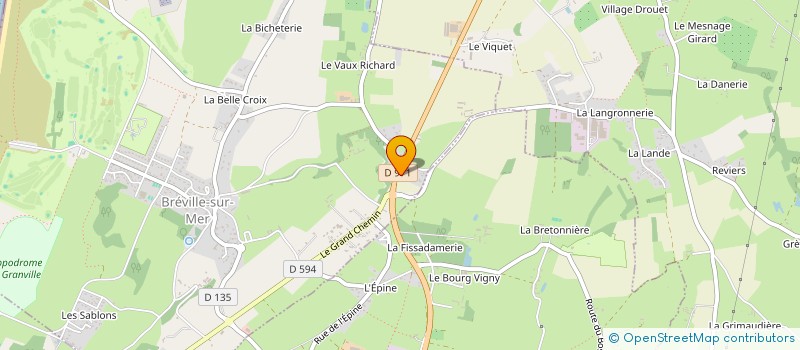 localisation de l'entreprise MONSIEUR SEBASTIEN LELANDAIS  BREVILLE-SUR-MER