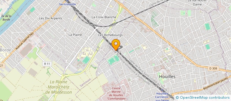 localisation de l'entreprise MONSIEUR SEBASTIEN LELIEVRE  HOUILLES