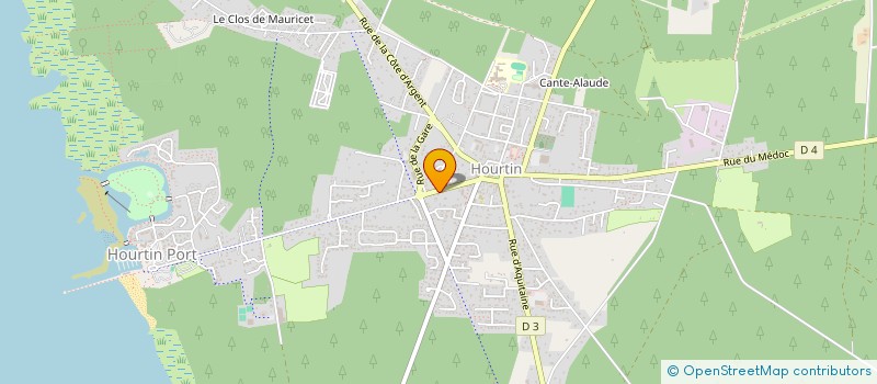 localisation de l'entreprise MONSIEUR SEBASTIEN LEMAL  HOURTIN