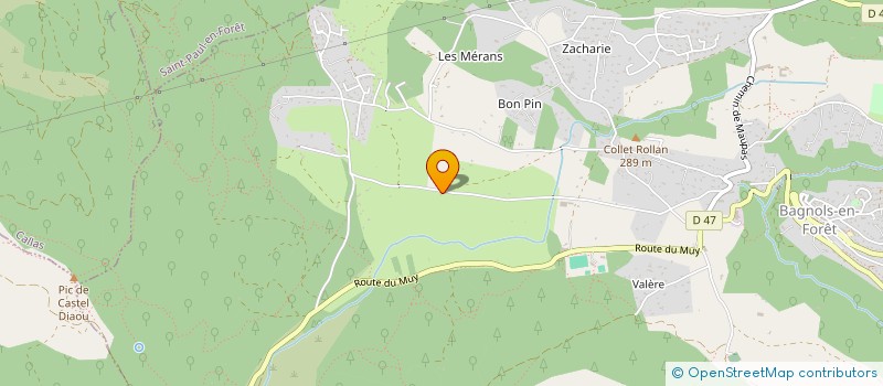 localisation de l'entreprise MONSIEUR SEBASTIEN LEMASSON  BAGNOLS-EN-FORET