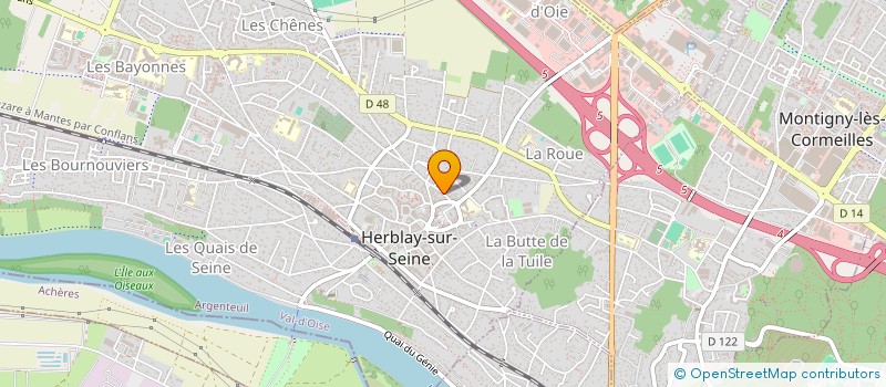 localisation de l'entreprise MONSIEUR SEBASTIEN LEMOINE  HERBLAY-SUR-SEINE