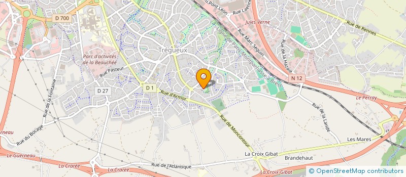 localisation de l'entreprise MONSIEUR SEBASTIEN LENOIR à TREGUEUX