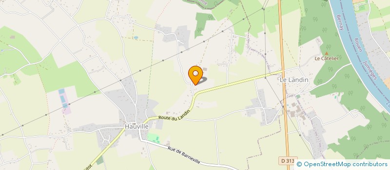 localisation de l'entreprise MONSIEUR SEBASTIEN LENORMAND  HAUVILLE