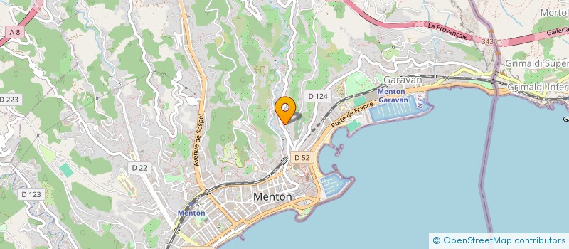 localisation de l'entreprise MONSIEUR SEBASTIEN LENZI  MENTON