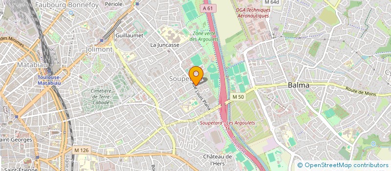 localisation de l'entreprise MONSIEUR SEBASTIEN LERAT  TOULOUSE