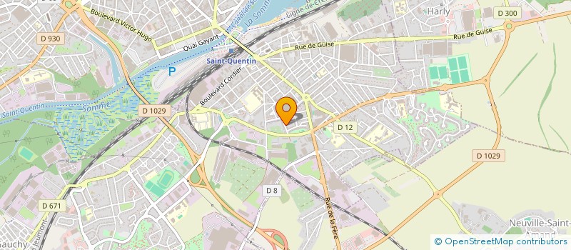 localisation de l'entreprise MONSIEUR SEBASTIEN LEROUX à SAINT-QUENTIN