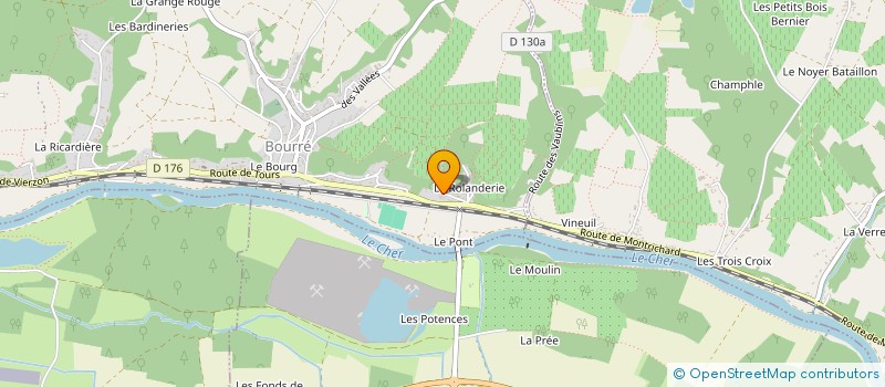 localisation de l'entreprise MONSIEUR SEBASTIEN LEROY à MONTRICHARD-VAL-DE-CHER