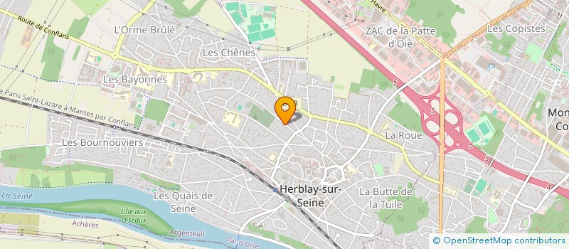 localisation de l'entreprise MONSIEUR SEBASTIEN LEROY à HERBLAY-SUR-SEINE