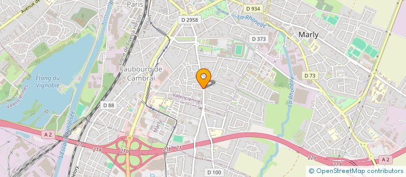 localisation de l'entreprise MONSIEUR SEBASTIEN LEROY  VALENCIENNES