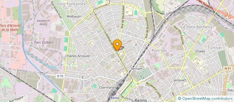 localisation de l'entreprise MONSIEUR SEBASTIEN LEROY  REIMS