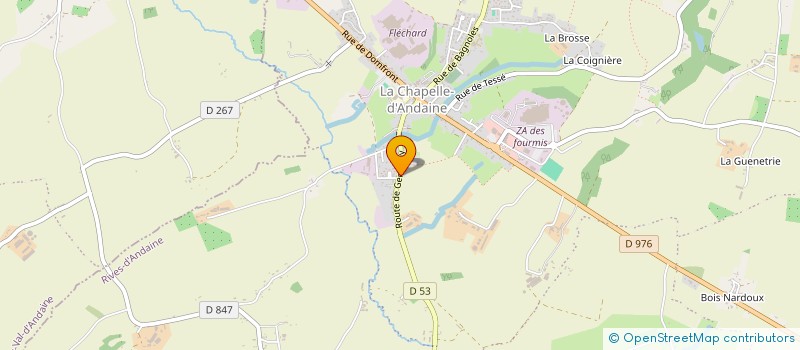 localisation de l'entreprise MONSIEUR SEBASTIEN LEROY à RIVES D'ANDAINE