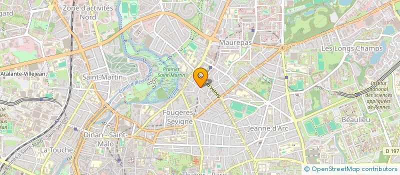 localisation de l'entreprise MONSIEUR SEBASTIEN LESAGE  RENNES