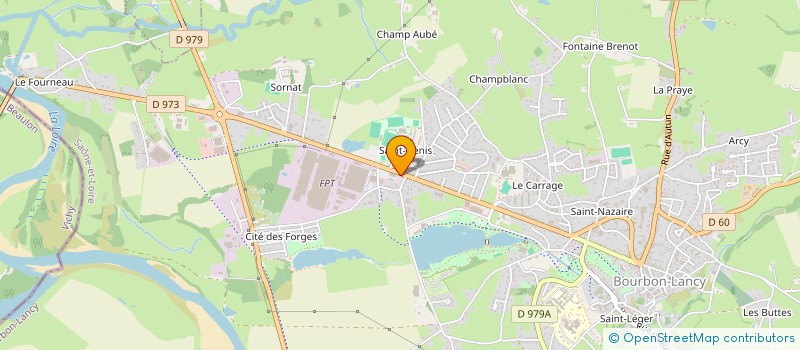 localisation de l'entreprise MONSIEUR SEBASTIEN LESAGE  BOURBON-LANCY