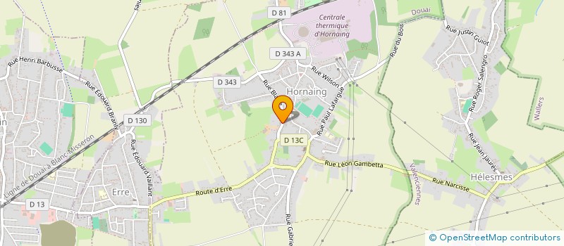 localisation de l'entreprise MONSIEUR SEBASTIEN LESECQ  HORNAING