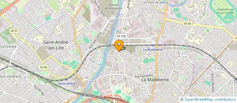 localisation de l'entreprise MONSIEUR SEBASTIEN LESECQ  LA MADELEINE