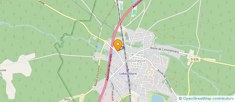 localisation de l'entreprise MONSIEUR SEBASTIEN LESOURD  LABOUHEYRE