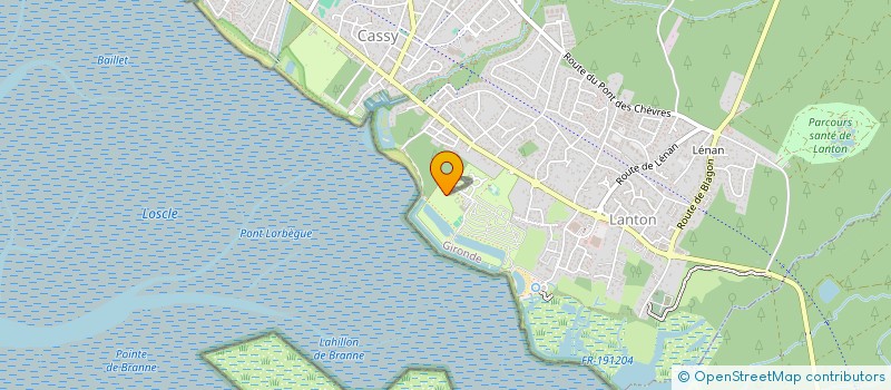 localisation de l'entreprise MONSIEUR SEBASTIEN LESPINASSE  LANTON