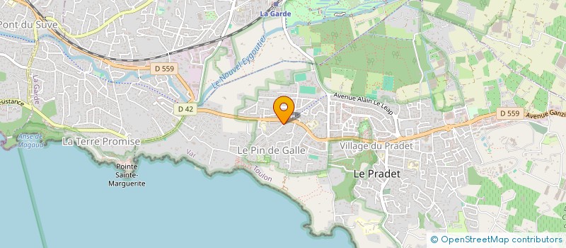 localisation de l'entreprise MONSIEUR SEBASTIEN LESTY  LE PRADET