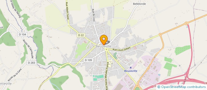 localisation de l'entreprise MONSIEUR SEBASTIEN LETOURNEL à BEUZEVILLE