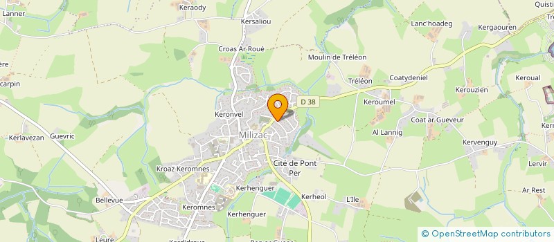 localisation de l'entreprise MONSIEUR SEBASTIEN LETTY  MILIZAC-GUIPRONVEL